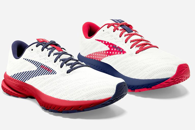 Brooks Launch 7 Men's Road Running Shoes - White (65940-HSQV)